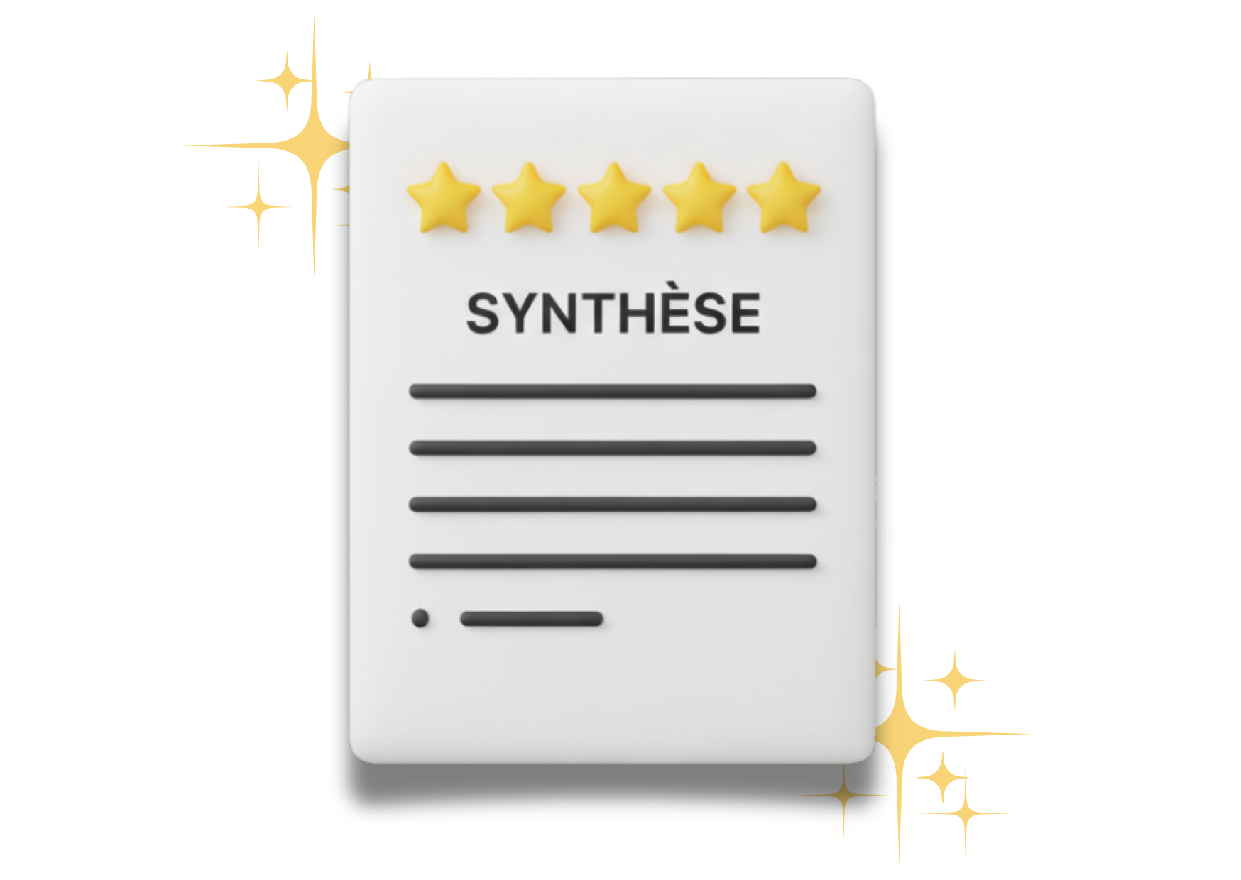 Synthèse & analyse - Après chaque entretien, recevez un compte rendu détaillé, vos points forts et les actions à mettre en place.